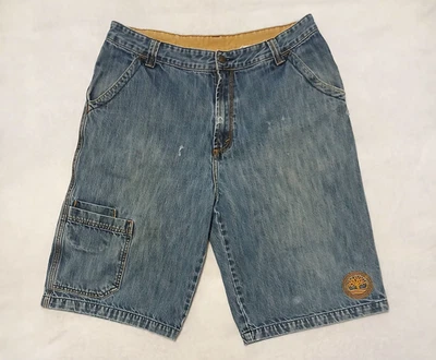 Pantalones Cortos Vaqueros Timberland Vintage Y2K Talla 36 Bordados Acentuados Años 2000 Foto 1 de 4