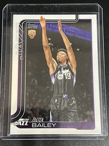 2025-26 Topps Basketball NBA Ace Bailey #205 Base Rookie RC - Utah Jazz! - Bild 1 von 2