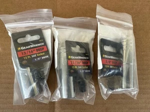GEARWRENCH 12 POINT 1/2” SOCKETS 5/8 11/16 13/16 SET - Picture 1 of 6