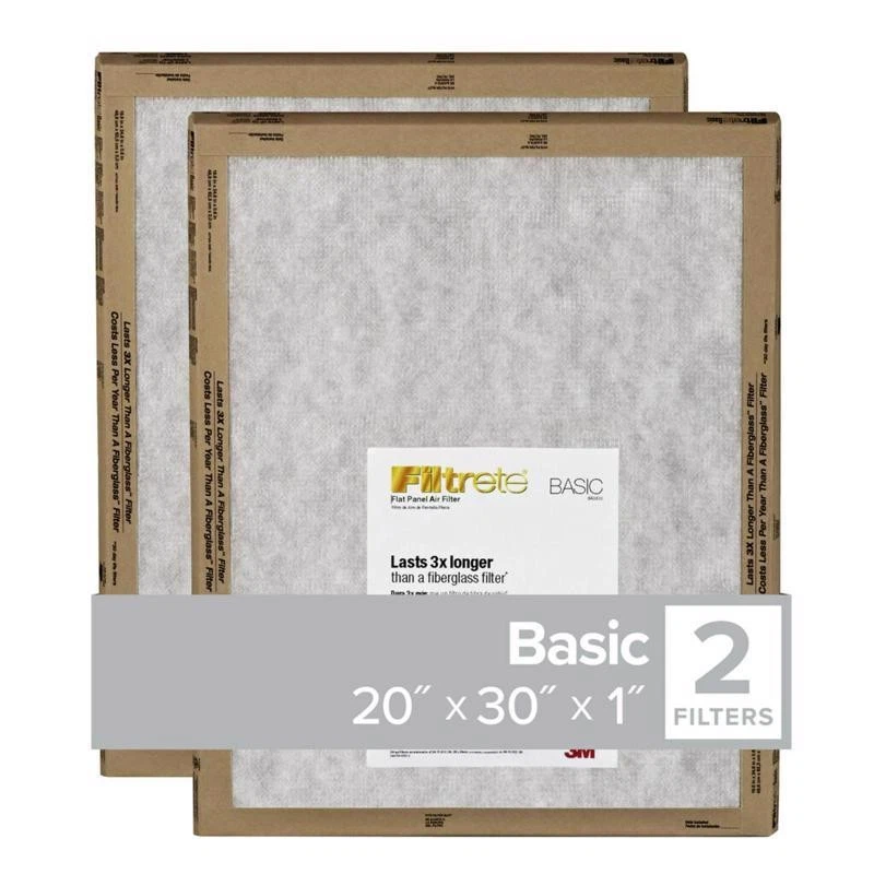 3M FPL22-2PK-24 Filtrete Synthetic Flat Panel Filter 30Hx20Wx1D in. (Pack of 24) - Image 1 of 1