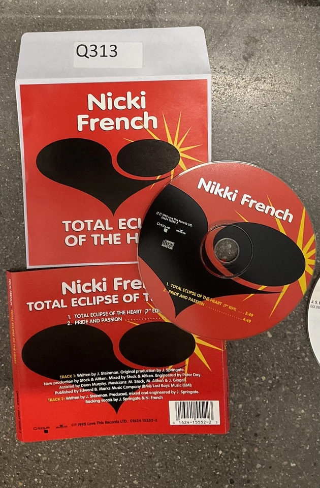 Nicki French Total Eclipse of the Heart CD No Case #Q313 - Image 1 of 1