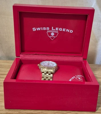 Swiss Legend Womens 4004-22 Diamond Capri Collection Watch New Battery - image 1 of 4