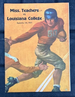 Vintage SEP 24, 1937 MISSISSIPPI TEACHERS vs LOUISIANA COLLEGE football program - Image 1 of 4