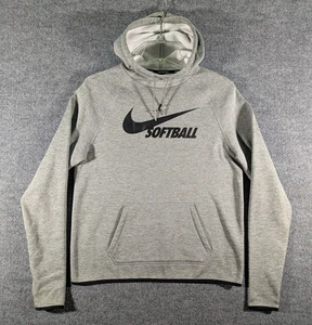 Sudadera con Capucha Nike Softball Dri Fit Para Mujer Gris Medio Pullover Sudadera con Capucha - Imagen 1 de 15