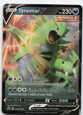 Tyranitar V - SWSH109 Promo Holo SWSH: Sword & Shield Promo Cards NM Pokémon - Image 1 of 2