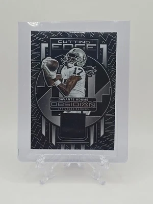 DAVANTE ADAMS 2023 OBSIDIAN CUTTING EDGE PATCH RAIDERS /199 Q2620 - Image 1 of 2