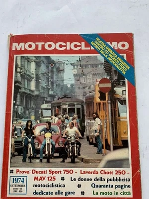 Motociclismo Abril 1974 Ducati Sport 750 Laverda Chott 250 Foto 1 de 4