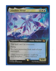 ABSOLUTE VIRTUE FOIL Borderless Magic FINAL FANTASY English MTG 0476 FIN - Imagen 1 de 1