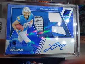 2024 Panini Zenith - Rookie Patch Autographs Ladd McConkey Blue /25 (AU,... - Picture 1 of 4