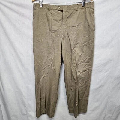 Pantalones Corneliani Para Hombre Talla W38 R Elite Ajustados Algodón Tostado 100 Foto 1 de 4