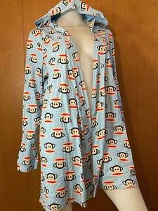 NEW PAUL FRANK JULIUS MONKEY BLUE NIGHT ROBE SHIRT TOP KAWAII $64 M/L - Picture 1 of 2
