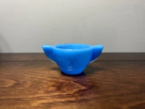 Akro Agate | Blue Slag Glass Concentric Ring Small Sugar Children Tea Set - Picture 1 of 4