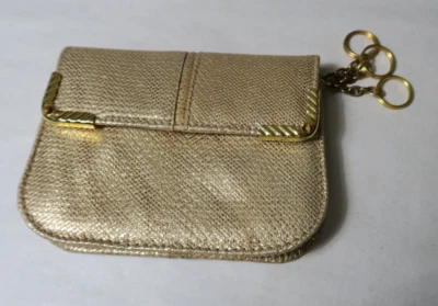 MONEDERO DE ORO VINTAGE JUDITH LEIBER CON LLAVEROS Foto 1 de 4