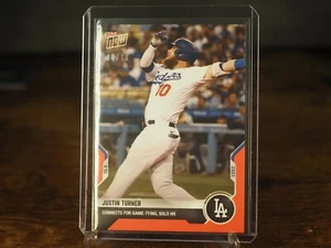 Justin Turner - 2021 MLB TOPPS NOW Card 917 Solo HR Wildcard Red Parallel 6/10 - Picture 1 of 2