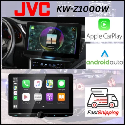 JVC KW-Z1000W  / Floating Radio Digital Media Receiver featuring 10.1" HD Screen - Image 1 of 4