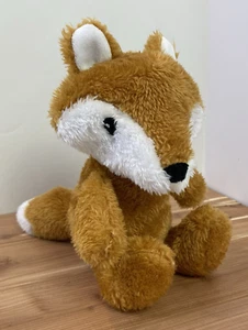 HB Baby Vision Plush Fox Stuffed Animal 2020 Brown & White Sewn Eyes - Picture 1 of 7