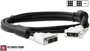 6FT DVI-D Male to Male 18pin PC Laptop LCD Monitor Projector Video Display Cable - Picture 1 of 5