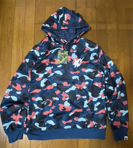 A BATHING APE (BAPE) Felpa con cappuccio BATHING APE taglia XL Bape multi mimetica rete BAPE da uomo