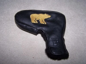 *Golden Bear Jack Nicklaus Leather Blade Putter Cover - MINT! - Picture 1 of 3