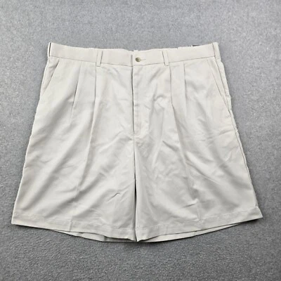 Pantalones Cortos Perry Ellis Portafolio Para Hombres 42 Piedra Plisado Golf Vestido Chinos 41 x 8.5 Foto 1 de 4