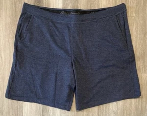 Eddie Bauer Sweat Shorts Herren Größe XXL Blau Strick Freizeit Neu mit Etikett - Bild 1 von 8