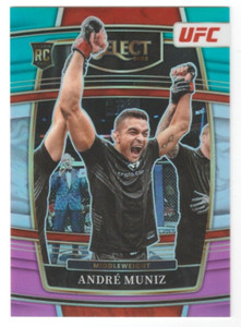 Andre Muniz 2022 UFC Select Teal Pink White Prizms RC Rookie # 34 25/49