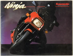 1984 Kawasaki Motorcycle Brochure Ninja Model - Picture 1 of 2