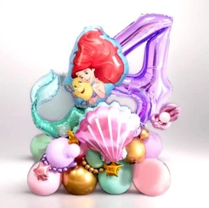 Meerjungfrau Arielle Ballon Stapel Geburtstag Party Mädchen Deko - Bild 1 von 2