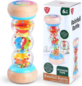 Rainmaker - 7 inch Wooden Rain Stick Montessori Toys for Babies 6-12... - Picture 1 of 7