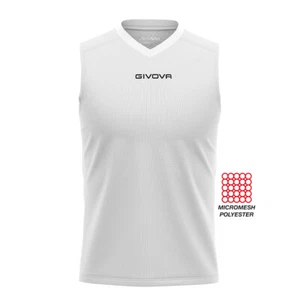 Givova canotta unisex allenamento corsa calcio running casual uso quotidiano - Foto 1 di 48
