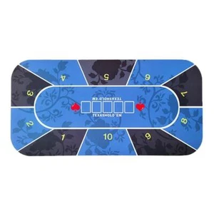 Poker Table Layout Tabletop Mat Roll-up Craps Gaming Table Felt - Picture 1 of 5