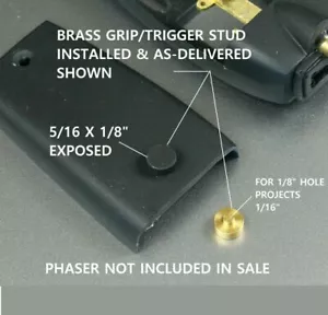 Star Trek, Type I Phaser, P1 Trigger Grip Button, Brass, Fiberglass Use - Picture 1 of 2