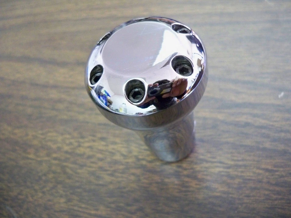 Perilla de cambio Universal Civic Accord Cavalier cromada negra aluminio fundido pesado Foto 1 de 4