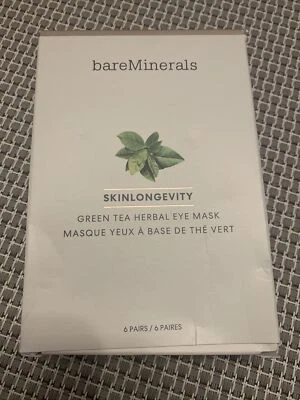 Bare Mierals Skinlongevity Green Tea Herbal Eye 6 Masks RRP £35 - Image 1 of 4