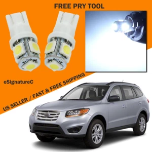 Paquete de 10 luces interiores LED blancas para Hyundai Santa Fe 2007-2012 + HERRAMIENTA - Imagen 1 de 7