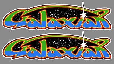 Galaxian Side Art Arcade Cabinet Graphics Decals Stickers Set - Image 1 of 2