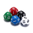 1pc acrylic 12 sided die multiple sided dice for funny party club playing ga-;h