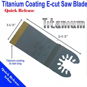 Hoja de sierra bimetálica de titanio oscilante multiherramienta portadora cable Ridgid Craftsman - Imagen 1 de 4