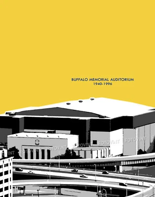 Imagen de Aud Foto SABRES Skyline 8x10 11x14 16x20 BUFFALO MEMORIAL AUDITORIUM Foto 1 de 4