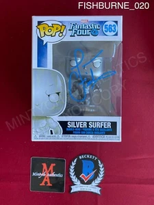 Funko Pop Silver Surfer firmado por Laurence Fishburne #563 Fantastic Four Beckett - Imagen 1 de 7