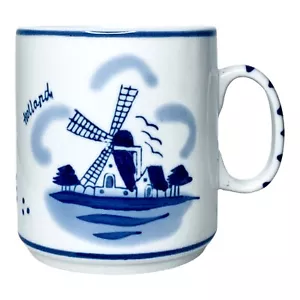 Vintage Royal Delft Blue Holland 010750 Hand Painted Windmill Mug NEW - Picture 1 of 4