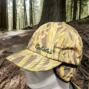 Vintage Cabelas Camo Hat trapper ear flap hat Insulated Size Small Cap - Picture 1 of 9