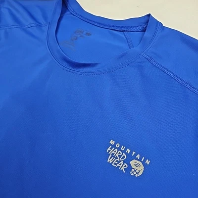 Camiseta Mountain Hardware Para Hombres Talla L Azul Manga Corta Senderismo Aire Libre Activo Foto 1 de 4