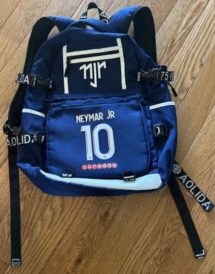 Neymar Jr Ooredoo Bolso Mochila Edición Limitada) Bolso (Azul) Bolsillos Hebillas Acolchado Foto 1 de 4