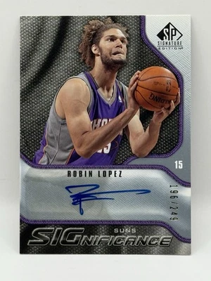 2009-10 SP Signature Edition SIGnificance Auto Robin Lopez /249 Rookie RC - Image 1 of 2