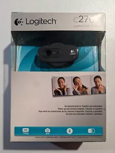 Logitech C270 HD Webcam Brand New Sealed - Picture 1 of 6