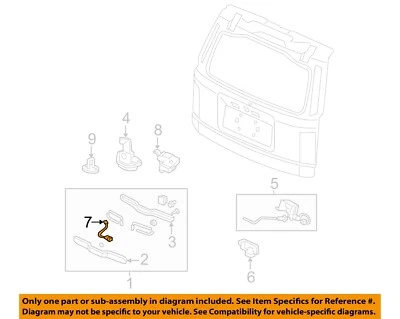 Interruptor de hardware de bloqueo de puerta levadiza piloto HONDA OEM 10-15 74812SZAA01 Foto 1 de 2