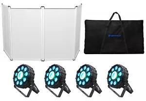 4) Chauvet DJ FX Par 9 DMX Multi-Effect LED, SMD RGB+UV Strobe Par Lights+Facade - Picture 1 of 11