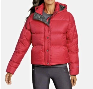 SALE! - NWT EDDIE BAUER Down Jacket Hooded Women's XL was $199.00 - Picture 1 of 6