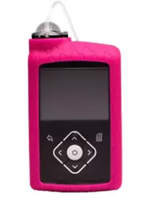 SILIKONHÜLLE MINIMED FÜR INSULINPUMPEN DER 6er und 7er Reihe pink NEU & OVP - Bild 1 von 3